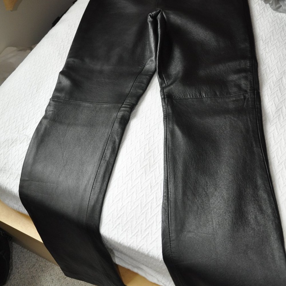 Leather pants - black - new